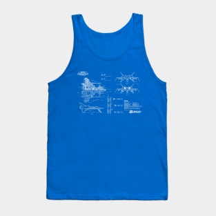 Wing Commander - Rapier Ship Blueprint Tank Top